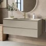 1200mm Beige Wall Hung Vanity Unit with Basin - Como