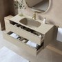 1200mm Beige Wall Hung Vanity Unit with Basin - Como