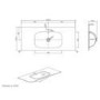1200mm Beige Wall Hung Vanity Unit with Basin - Como