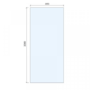 900mm Bronze Shower Screen for Wet Room & Walk In Shower - Live Your Colour