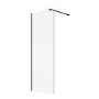 800mm Gunmetal Grey Shower Screen for Wet Room & Walk In Shower – Corvus