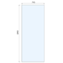 800mm Gunmetal Grey Shower Screen for Wet Room & Walk In Shower – Corvus