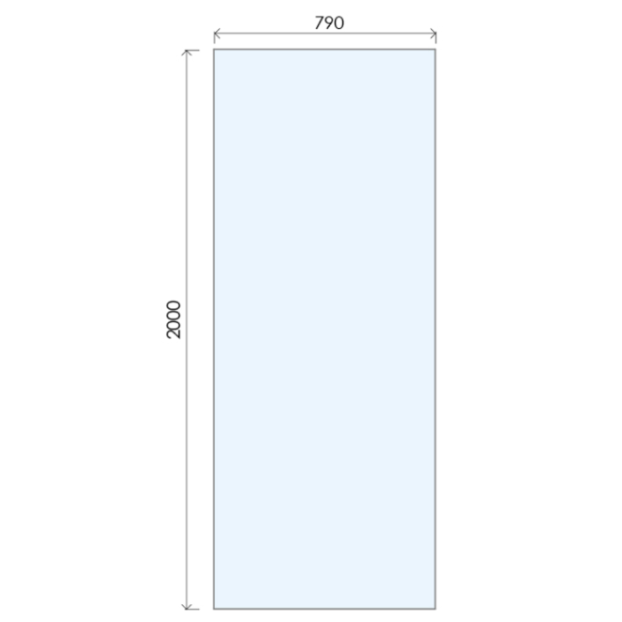 800mm Gunmetal Grey Shower Screen for Wet Room & Walk In Shower – Corvus