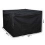 120 x 120 x 80cm Waterproof Black Garden Furniture Cover