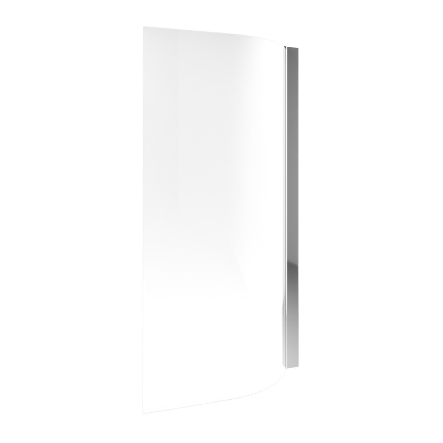 Chrome Hinged Shower Bath Screen 1450 x 730mm - For Cove & Lisbon Shower Baths