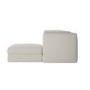 Cream Chenille 4 Seater Modular Chaise L-Shape Corner Sofa - Cameron