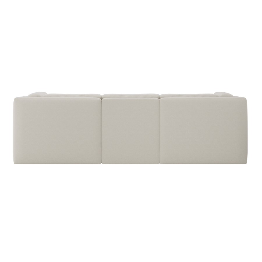 Cream Chenille 4 Seater Modular Sofa - Cameron