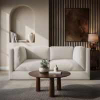 Cream Chenille 3 Seater Modular Sofa - Cameron