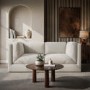 Cream Chenille 3 Seater Modular Sofa - Cameron