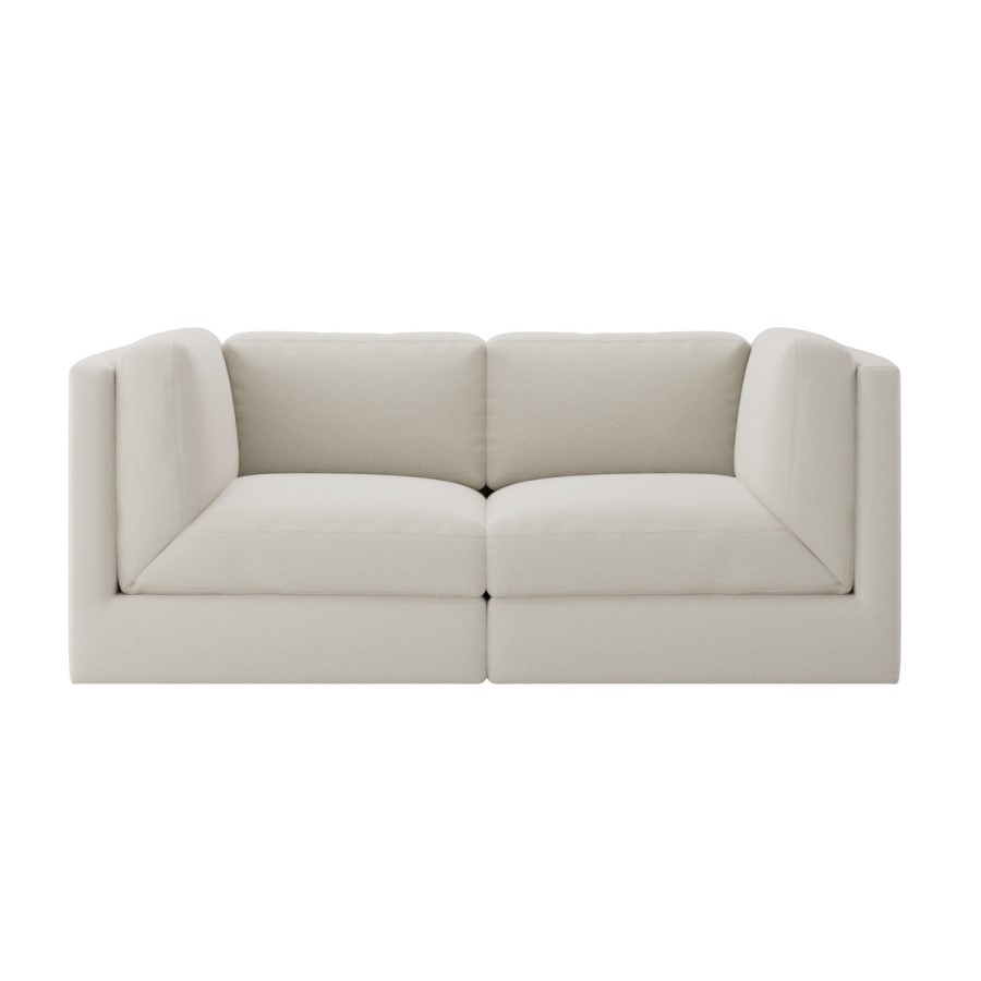 Cream Chenille 3 Seater Modular Sofa - Cameron