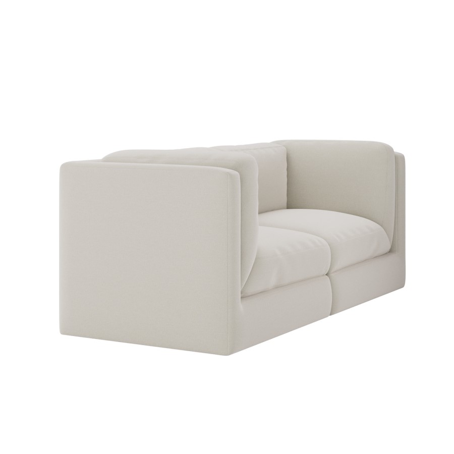 Cream Chenille 3 Seater Modular Sofa - Cameron