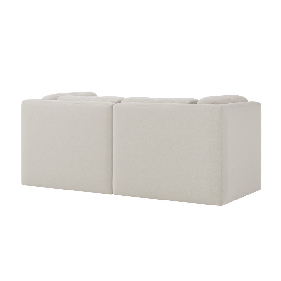 Cream Chenille 3 Seater Modular Sofa - Cameron