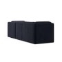 Navy Blue Chenille 4 Seater Modular Chaise L-Shape Corner Sofa - Cameron