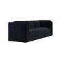 Navy Blue Chenille 4 Seater Modular Sofa - Cameron