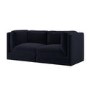 Navy Blue Chenille 3 Seater Modular Sofa - Cameron