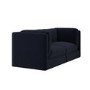 Navy Blue Chenille 3 Seater Modular Sofa - Cameron
