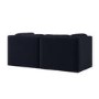 Navy Blue Chenille 3 Seater Modular Sofa - Cameron