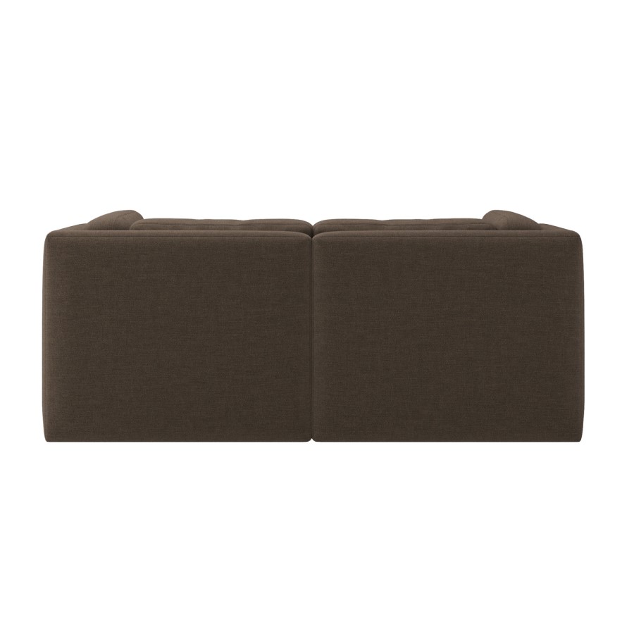 Brown Chenille 3 Seater Modular Sofa - Cameron