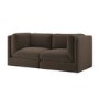 Brown Chenille 3 Seater Modular Sofa - Cameron
