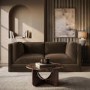 Brown Chenille 3 Seater Modular Sofa - Cameron