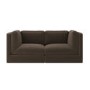 Brown Chenille 3 Seater Modular Sofa - Cameron