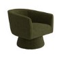 Green Boucle Swivel Accent Chair - Cairo