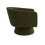 Green Boucle Swivel Accent Chair - Cairo