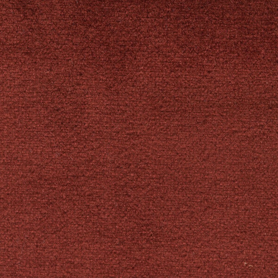Deep Red Velvet Swivel Armchair - Cairo