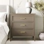 ONLY OPENED - Dark Wood Chest of 3 Drawers - Delilah