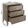 ONLY OPENED - Dark Wood Chest of 3 Drawers - Delilah