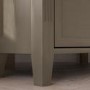 Corner Dark Wooden TV Stand with Storage - TV's up to 43" - Delilah