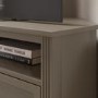 Corner Dark Wooden TV Stand with Storage - TV's up to 43" - Delilah