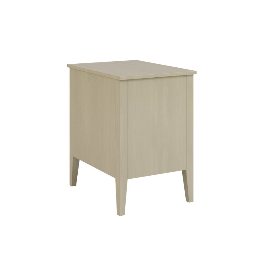Light Wood 2 Drawer Bedside Table - Delilah