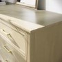 Wide Light Wood 6 Drawer Chest of Drawers - Delilah 