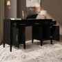 Black Office Desk with Drawers - Delilah 