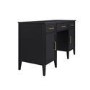 Black Office Desk with Drawers - Delilah 