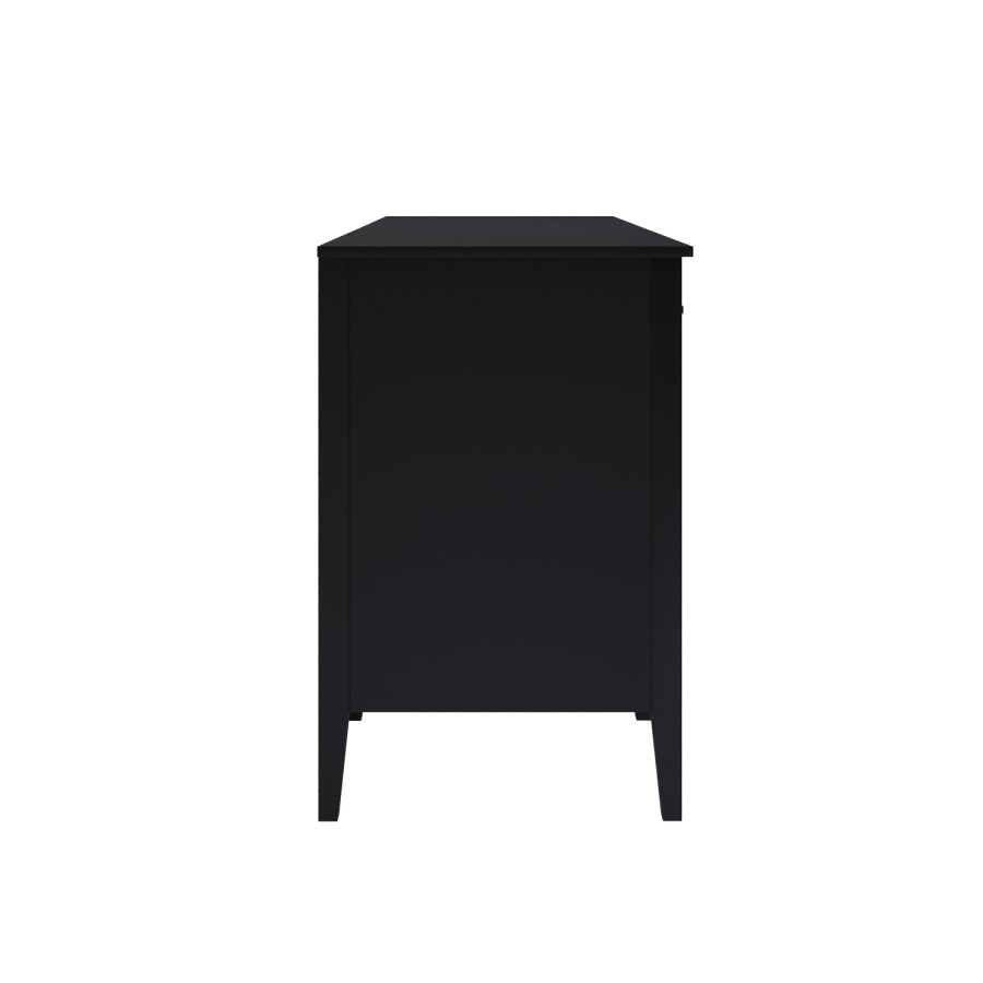 Black Office Desk with Drawers - Delilah 