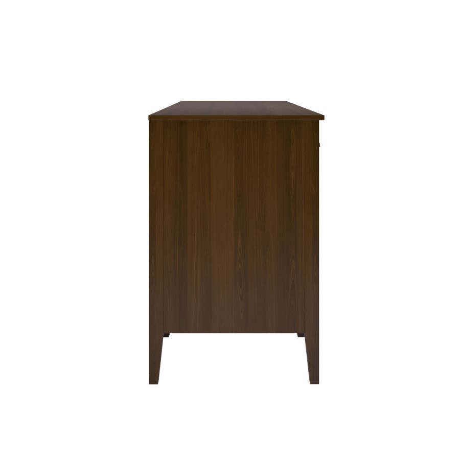 Walnut Office Desk with Drawers - Delilah 