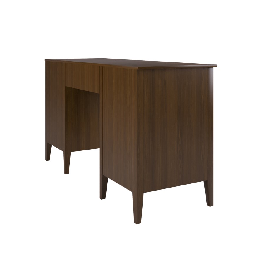 Walnut Office Desk with Drawers - Delilah 