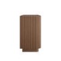 Wide Walnut Ribbed 6 Drawer Chest of Drawers - Fully Assembled - Drew