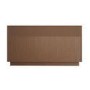 Wide Walnut Ribbed 6 Drawer Chest of Drawers - Fully Assembled - Drew