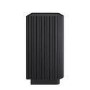 Black Ribbed 3 Drawer Chest of Drawers - Fully Assembled - Drew