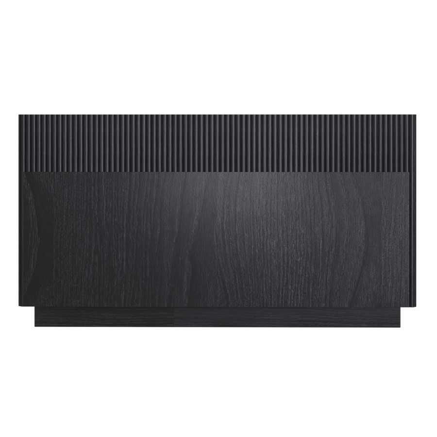 Black Ribbed 6 Drawer Large Chest of Drawers - Fully Assembled - Drew