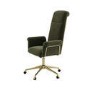 Khaki Velvet High Back Swivel Office Chair - Effie