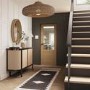 Internal Oak Half-Glazed Door with Clear Etched Glass - Unfinished - 2040 x 926 x 40mm - Palermo Essential - XL Joinery