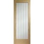 Internal Oak Fully-Glazed Cottage Door with Clear Etched Glass - Unfinished - 1981 x 762 x 35mm - Suffolk Essential - XL Joinery