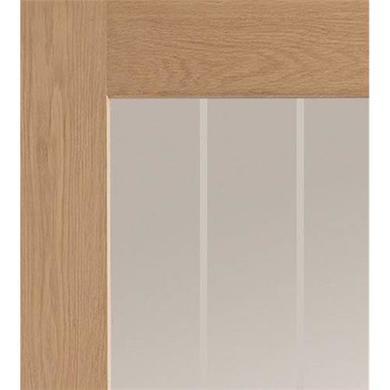 Internal Oak Fully-Glazed Cottage Door with Clear Etched Glass - Unfinished - 2040 x 926 x 40mm - Suffolk Essential - XL Joinery