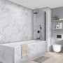 Grey Fumo Wall Panel 1200mm Post Formed with Tongue and Groove - Wetwall