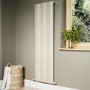 Beige Vertical Wave Designer Single Panel Radiator 1600 x 490mm - Elbrus