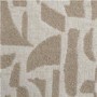 Beige Jacquard Patterned Fabric Swivel Love Seat - Elara
